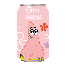 QDOL SPONGEBOB WHITE PEACH SPARKLING WATER 24 x 330ml