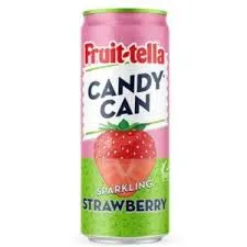 CANDY CAN FRUIT-TELLA SPARKLING STRAWBERRY 12 X 330ML