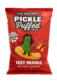 VAN HOLTENS PICKLE PUFFED SNACKS HOT MAMA 10 x 90g