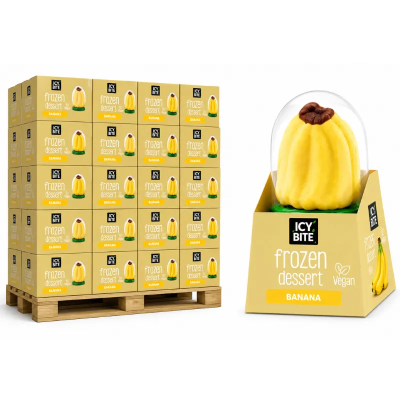ICY BITE FROZEN DESSERT BANANA PALLET DEAL 168 x 12 x 75g