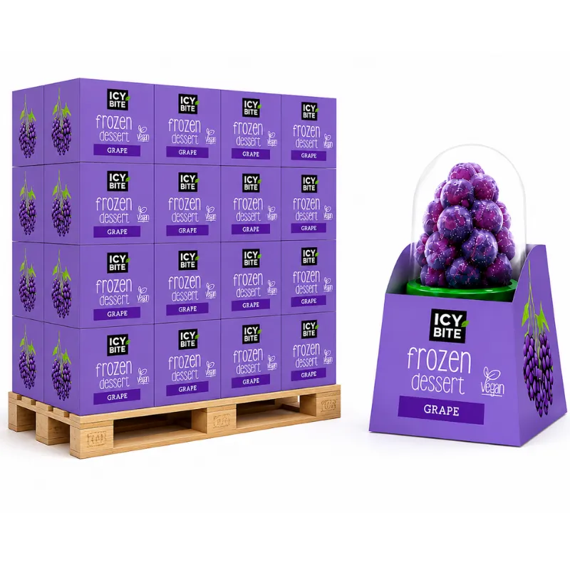 ICY BITE FROZEN DESSERT GRAPE PALLET DEAL 169 x 12 x 75g