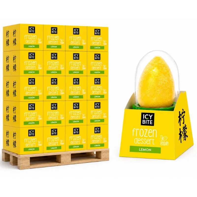 ICY BITE FROZEN DESSERT LEMON PALLET DEAL 169 x 12 x 75g