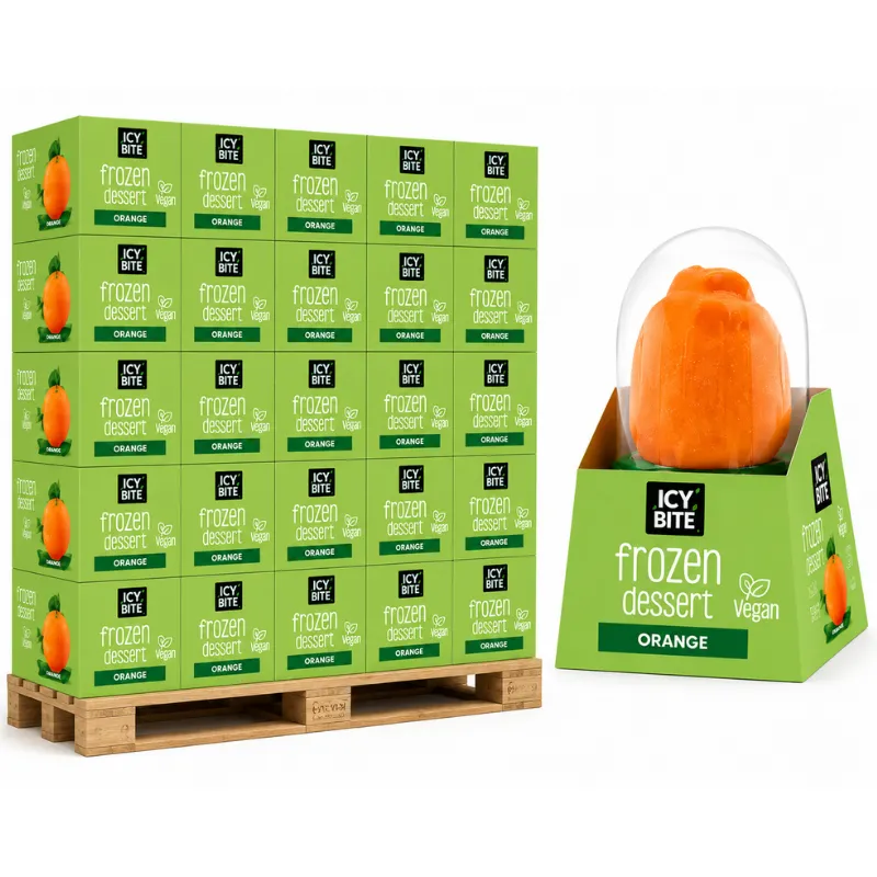 ICY BITE FROZEN DESSERT ORANGE PALLET DEAL 169 x 12 x 75g