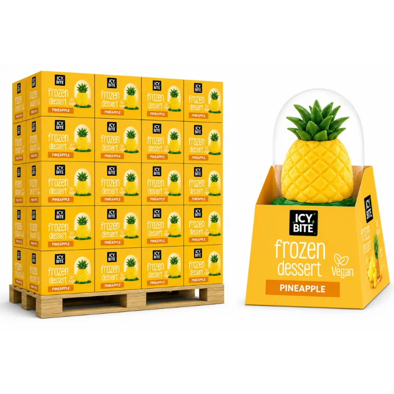 ICY BITE FROZEN DESSERT PINEAPPLE PALLET DEAL 169 x 12 x 75g