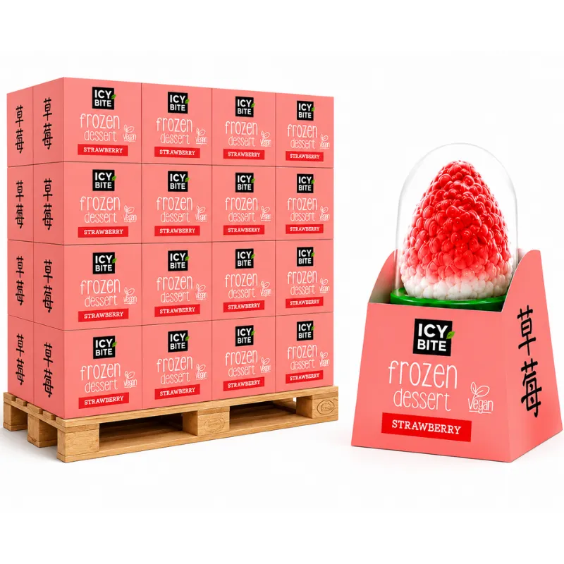 ICY BITE FROZEN DESSERT STRAWBERRY PALLET DEAL 169 x 12 x 75g