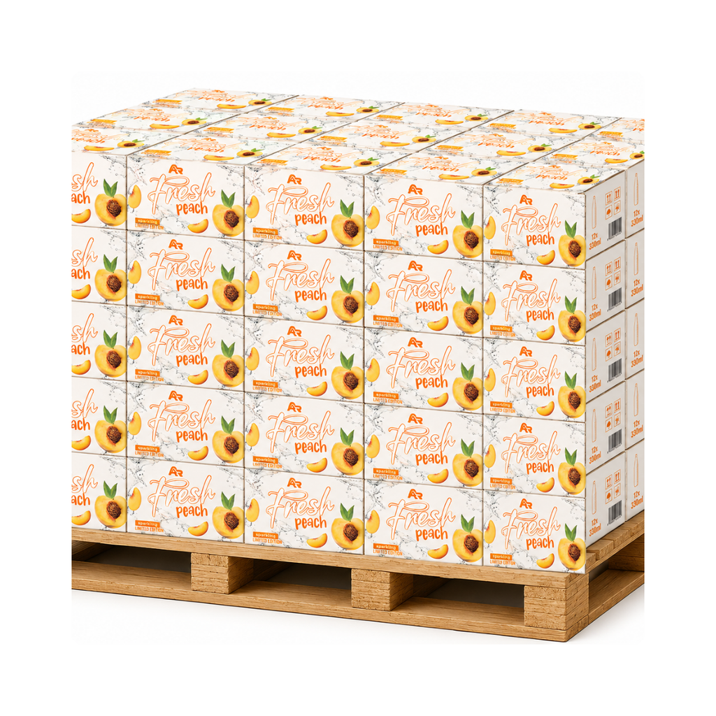FRESH DRINKS PEACH PALLET DEAL 100 x 12 x 330ml