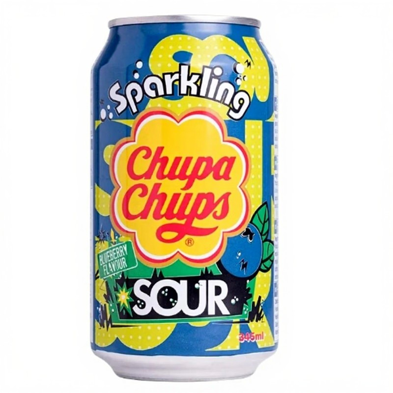 CHUPA CHUPS  SOUR BLUEBERRY  FLAVOUR 24 x 345ml