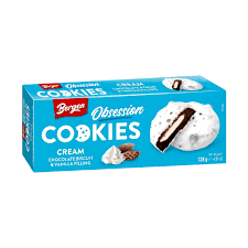 BERGEN OBSESSION COOKIES & CREAM VANILLA 18 x 128g