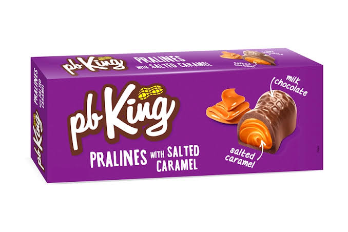 PB KING PRALINES SALTED CARAMEL 24 x 112g