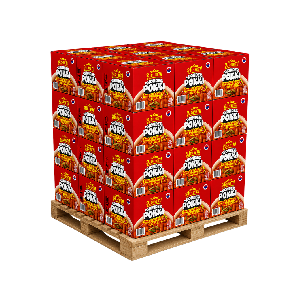 WONDERPOKKI SWEET & SPICY PALLET DEAL 56 x 30 x 120g
